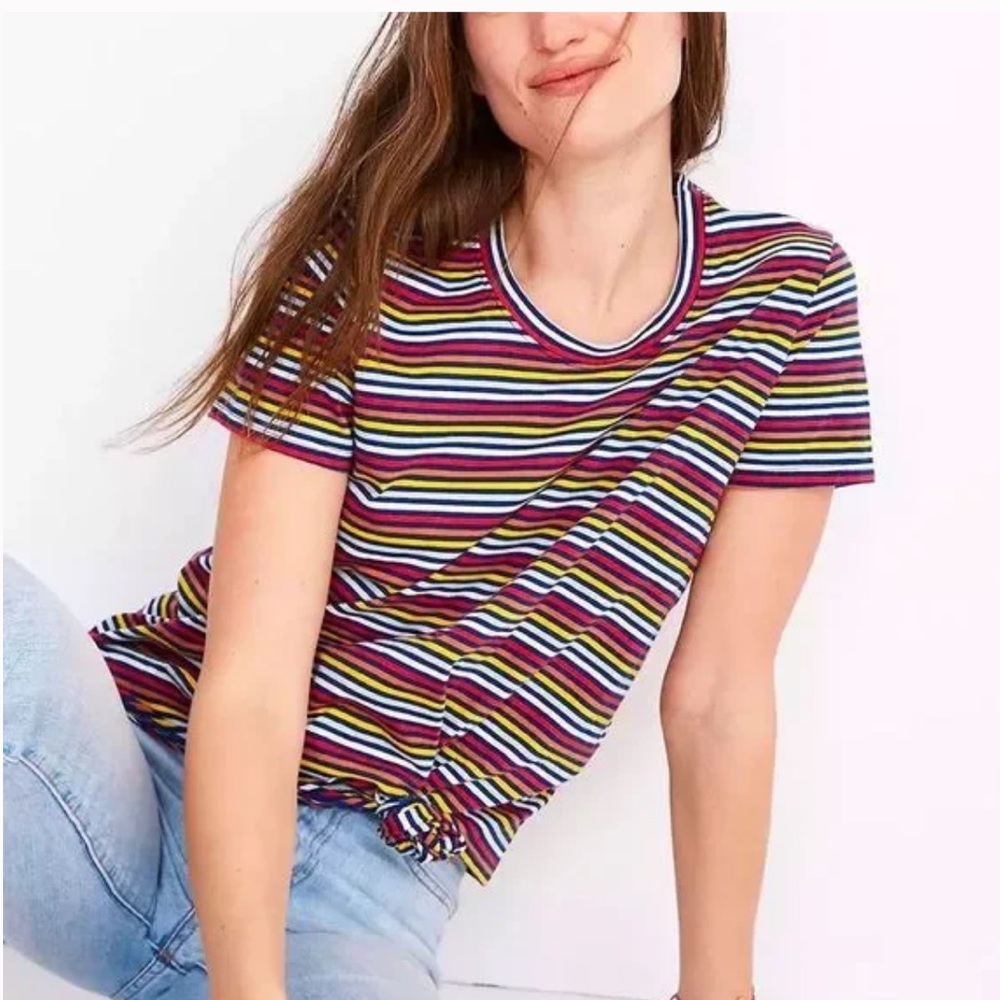 Madewell Rainbow Striped T